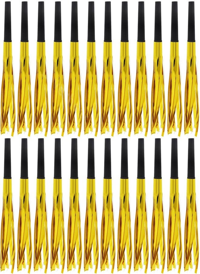Lovecheer 24PCS Party Blowers Gold Noisemakers Horn Foil Fringed Blowouts Whistle for Wedding Birthday 2026 New Year Eve Christmas Sports Cheering - Image 1